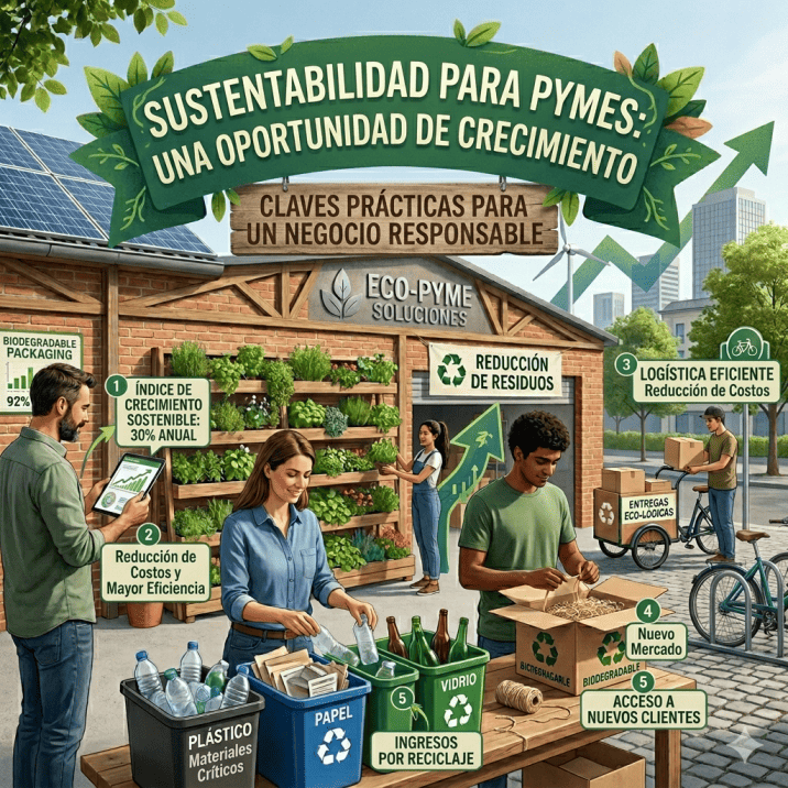 Sustentabilidad para pymes: una oportunidad de crecimiento.